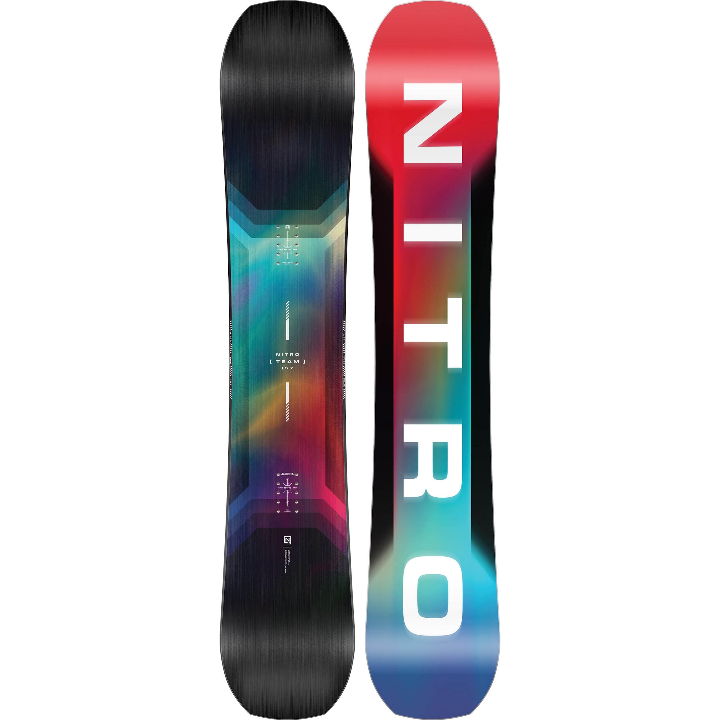 NITRO Snowboard 'TEAM WIDE 26' in Red: front