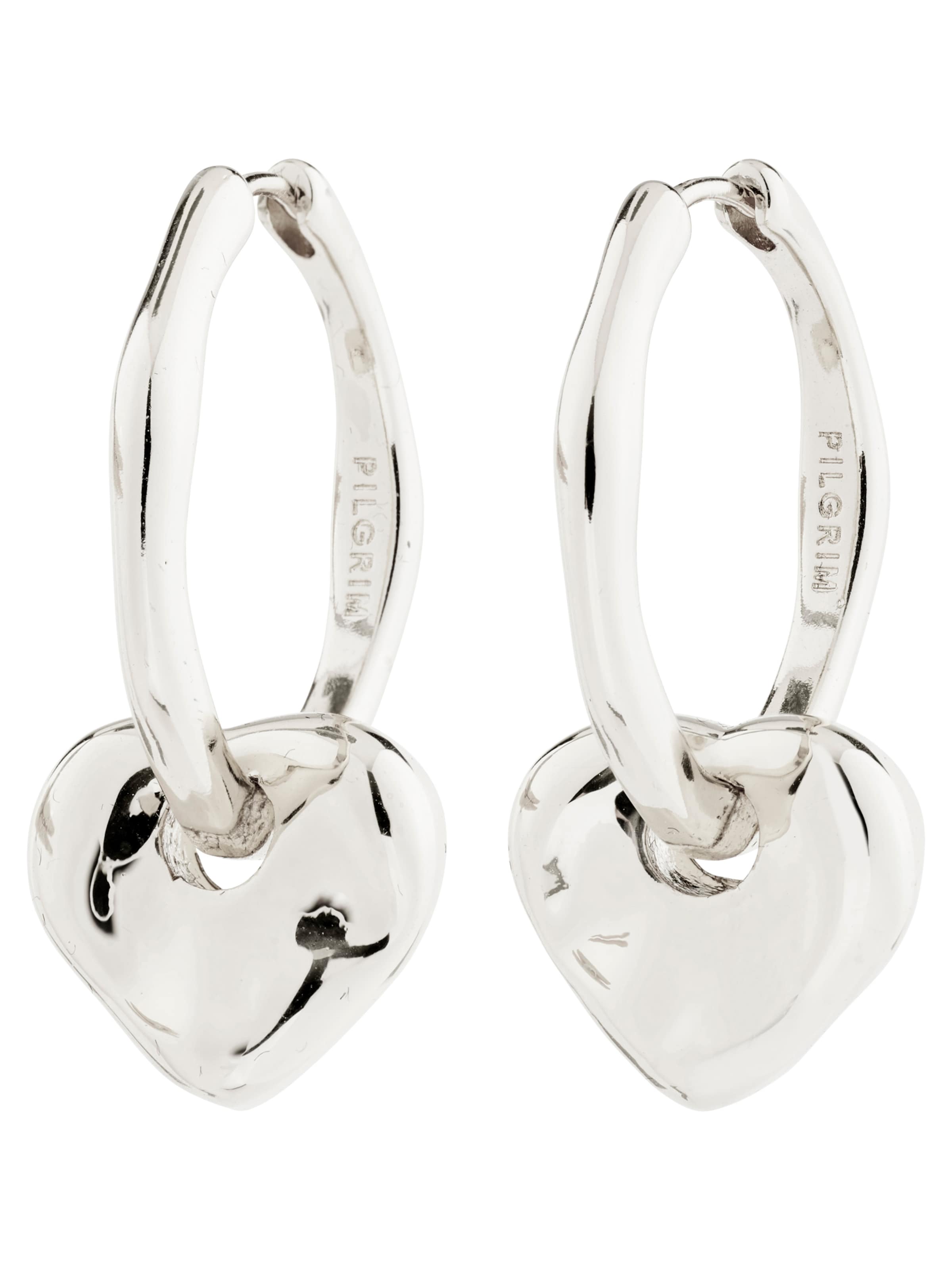 Pilgrim Обеци 'NOVA' в сребърно: отпред