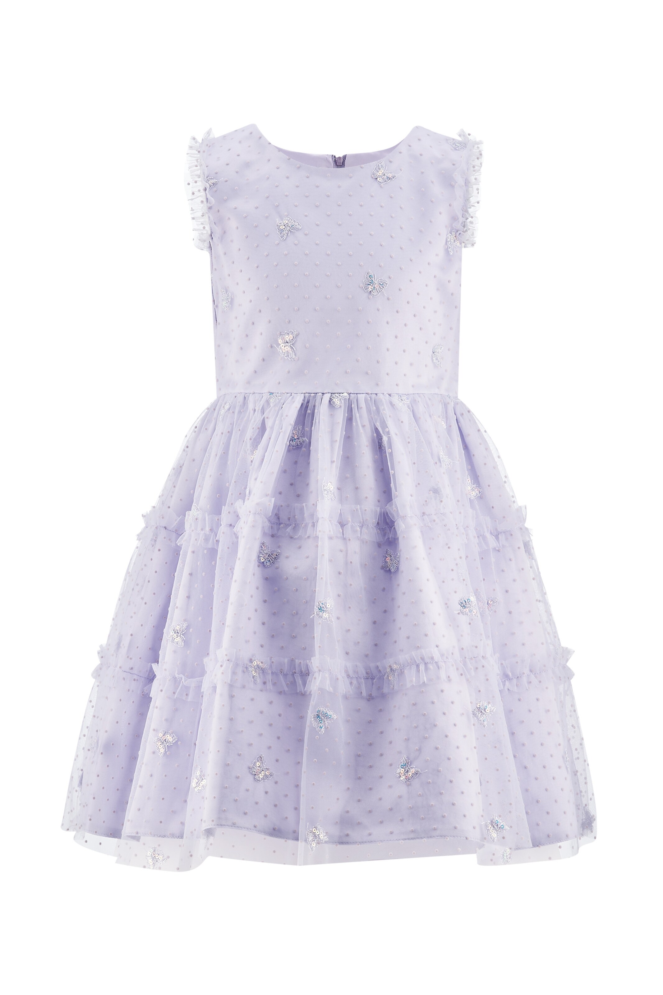 happy girls - Vestido em roxo: frente