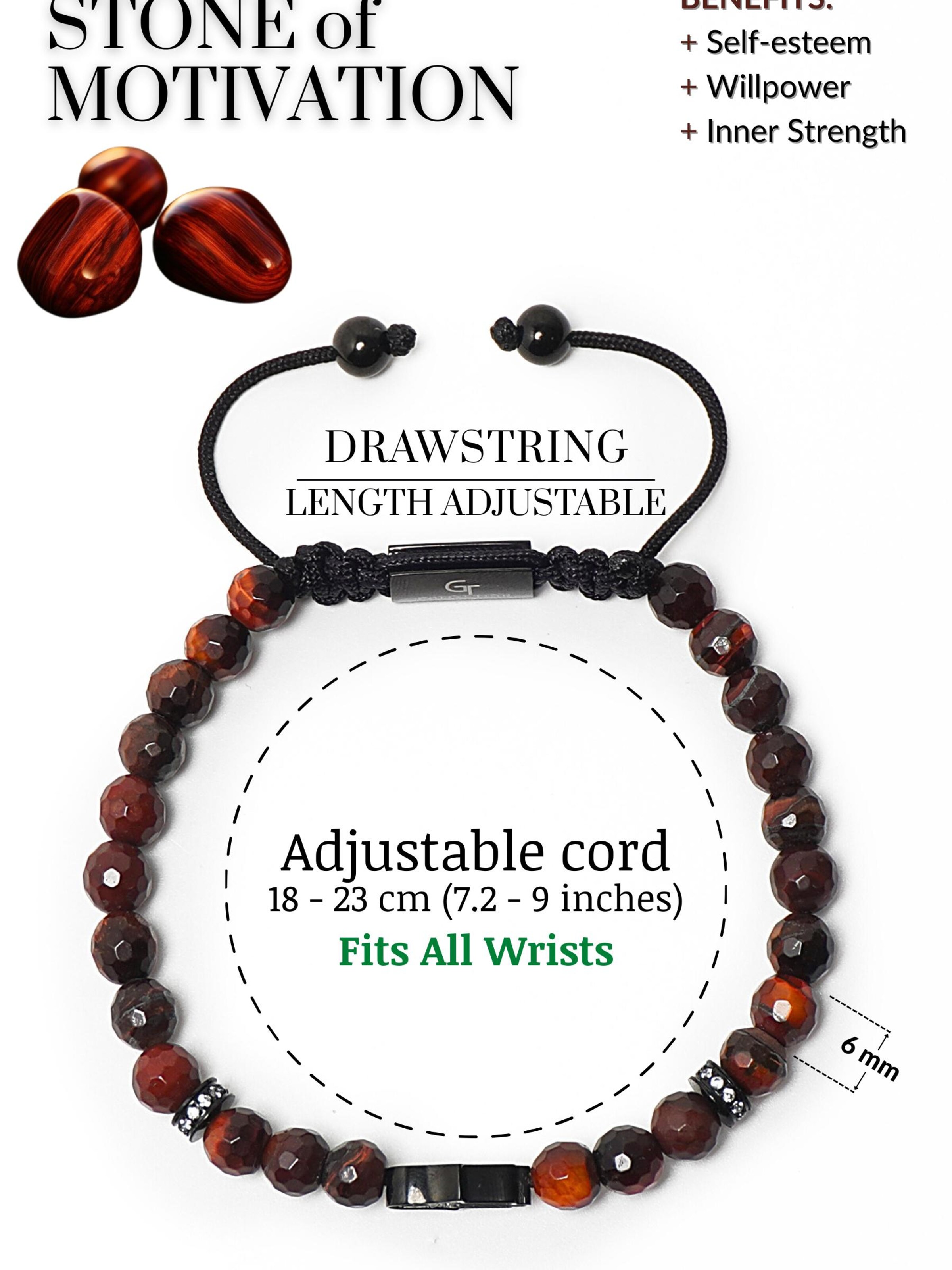 Bracelet 'Hamsa Hand' GT Collection en rouge