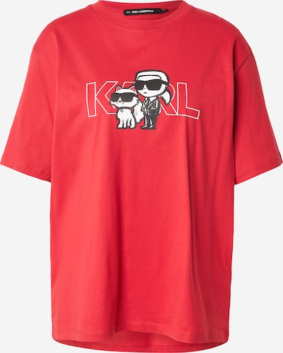 Karl Lagerfeld T-Krekls, krāsa - sarkans / melns / balts, Preces skats