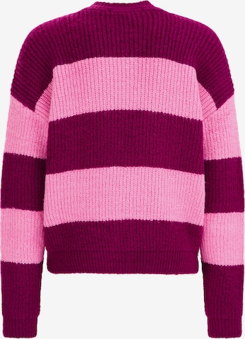 WE Fashion Knit cardigan in Pink