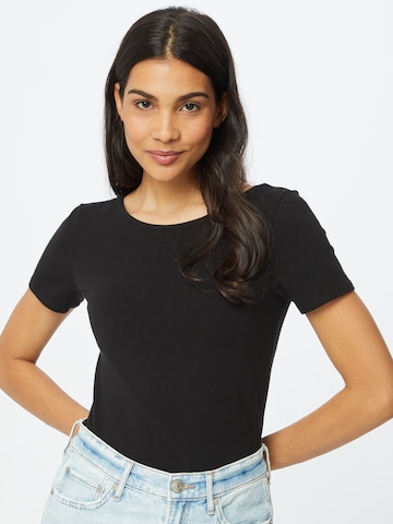 ONLY - Camiseta en negro: frente