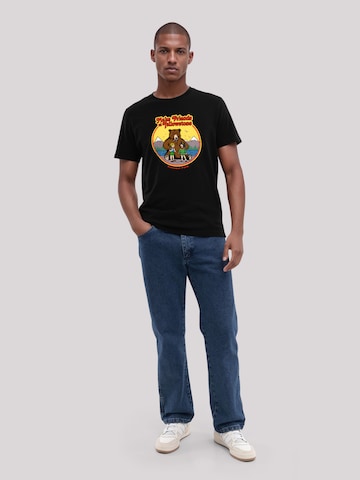 T-Shirt 'US National Parks Make Friends At Yellowstone' F4NT4STIC en noir