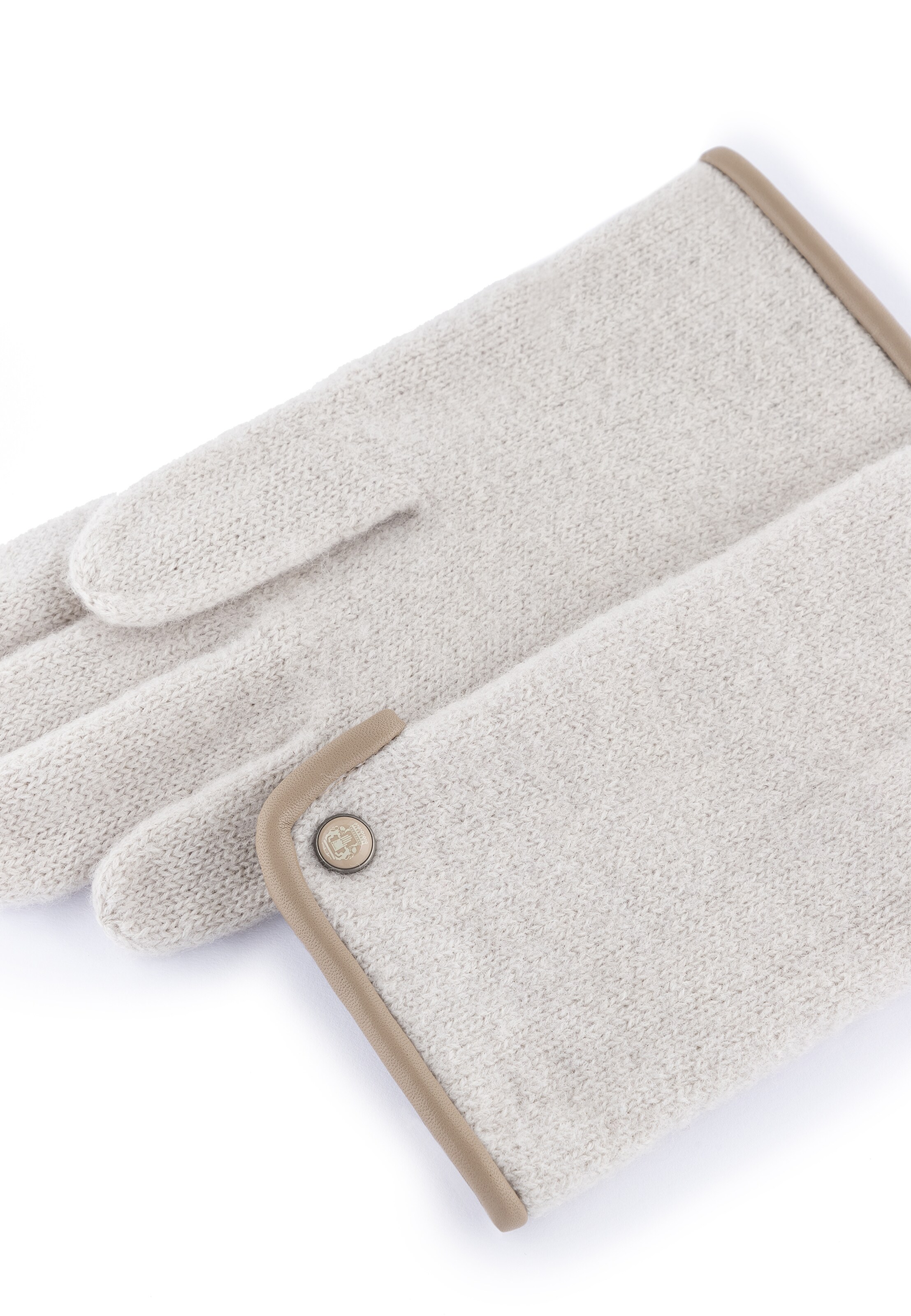 Roeckl Strickhandschuhe 'FELTED WOOL' in Beige