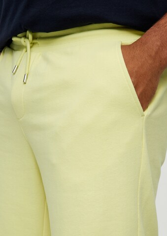 s.Oliver Men Big Sizes Loose fit Pants in Yellow