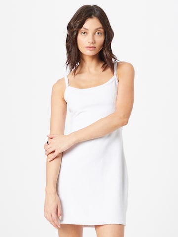 Robe Abercrombie & Fitch en blanc : devant