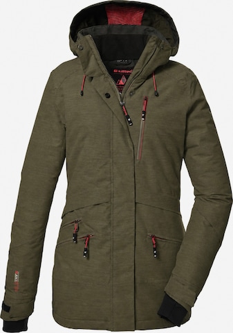 Giacca invernale 'Skijacke KSW 110 WMN SKI JCKT Damen Winterjacke, Funktionsjacke' di KILLTEC in verde: frontale