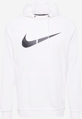 NIKE Athletic Sweatshirt in White: front