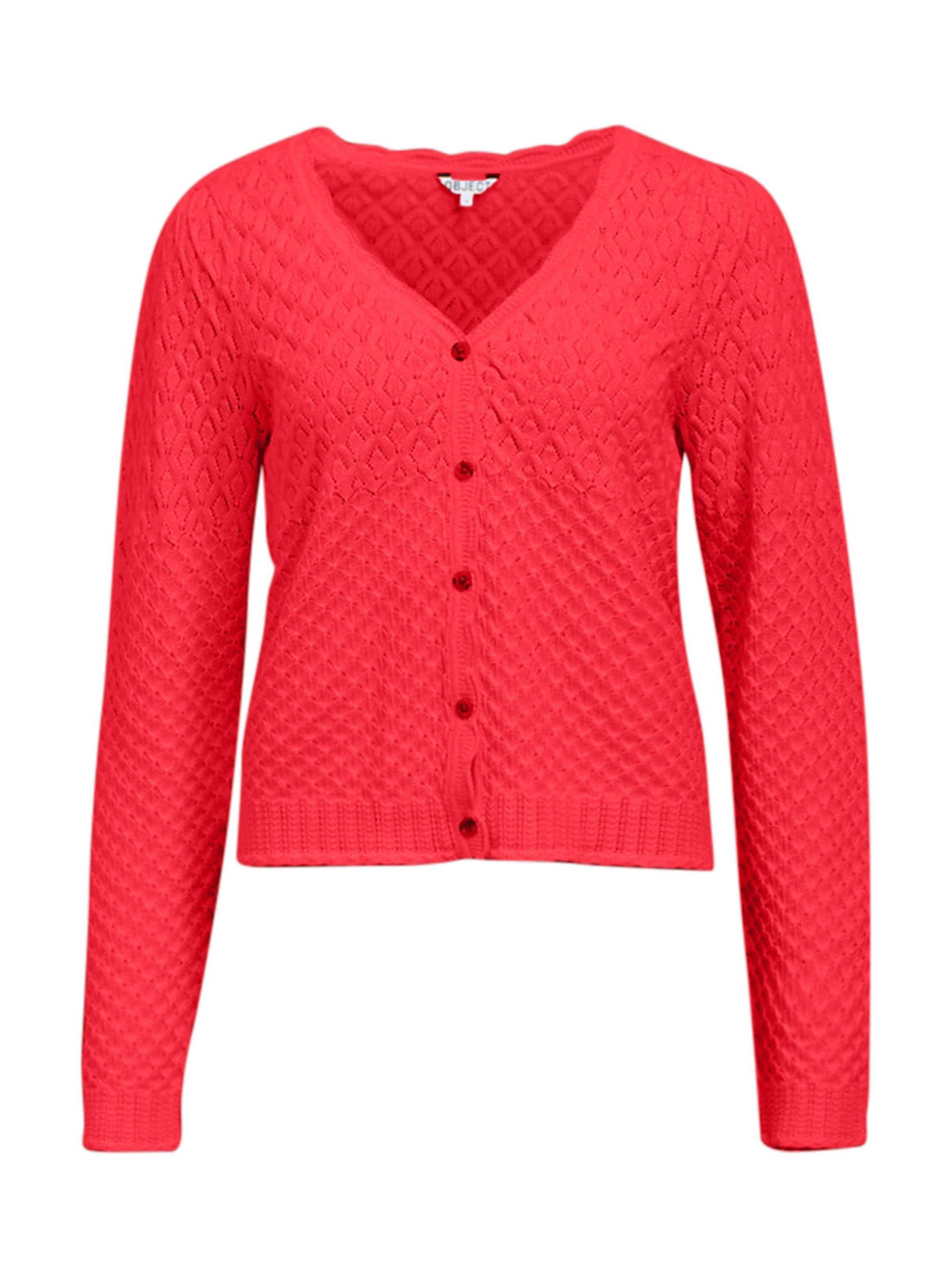 OBJECT Strickjacke 'OBJNOA' in Rot: Vorderseite