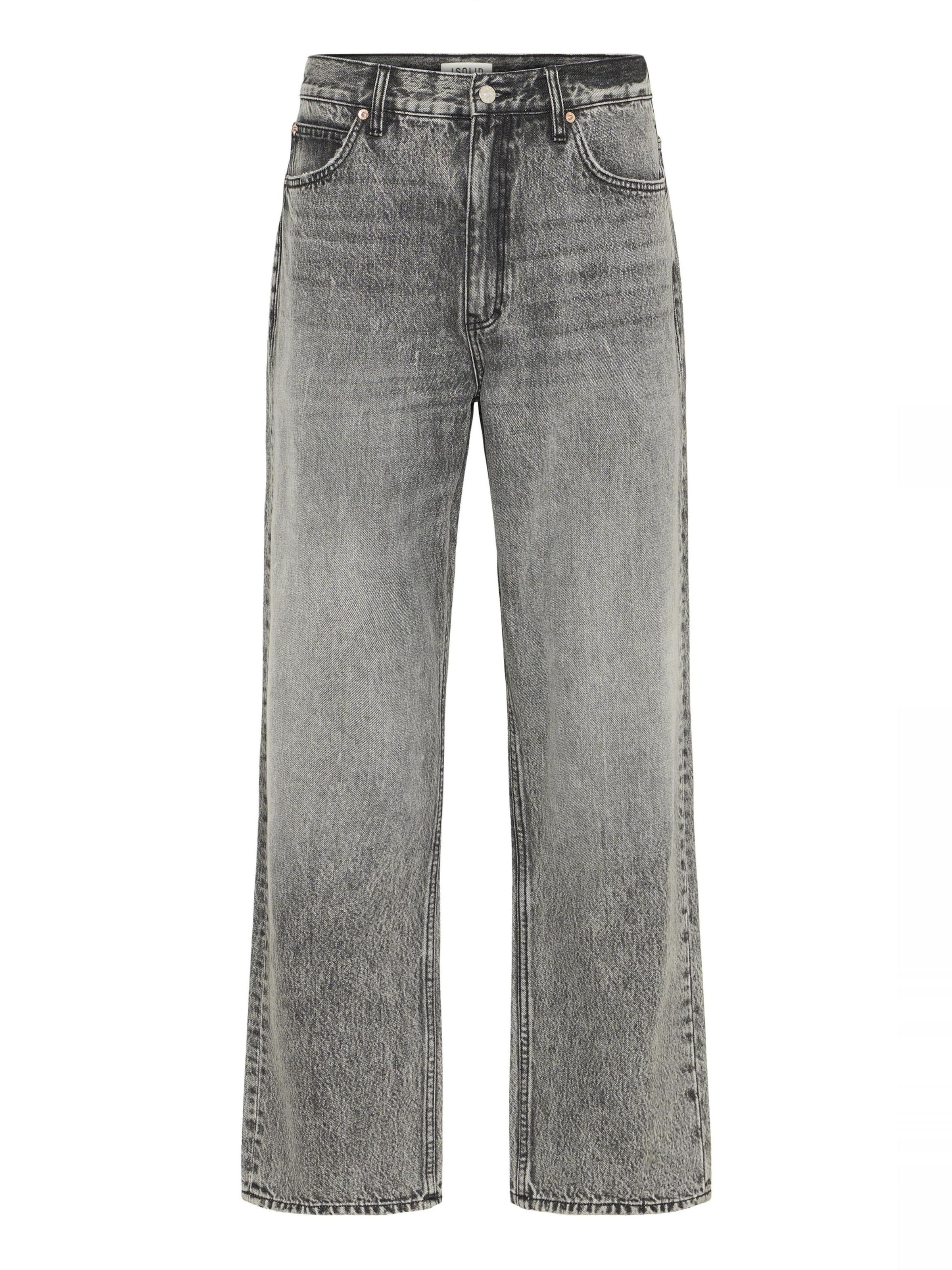 !Solid Loosefit Jeans 'Milo' in Grijs: voorkant