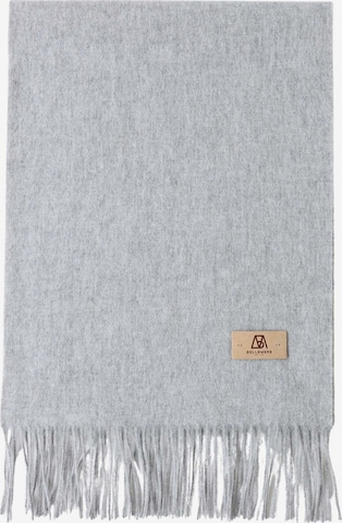 BELLEMERE NEW YORK Scarf 'Ultraleichter Lammwollschal' in Grey: front