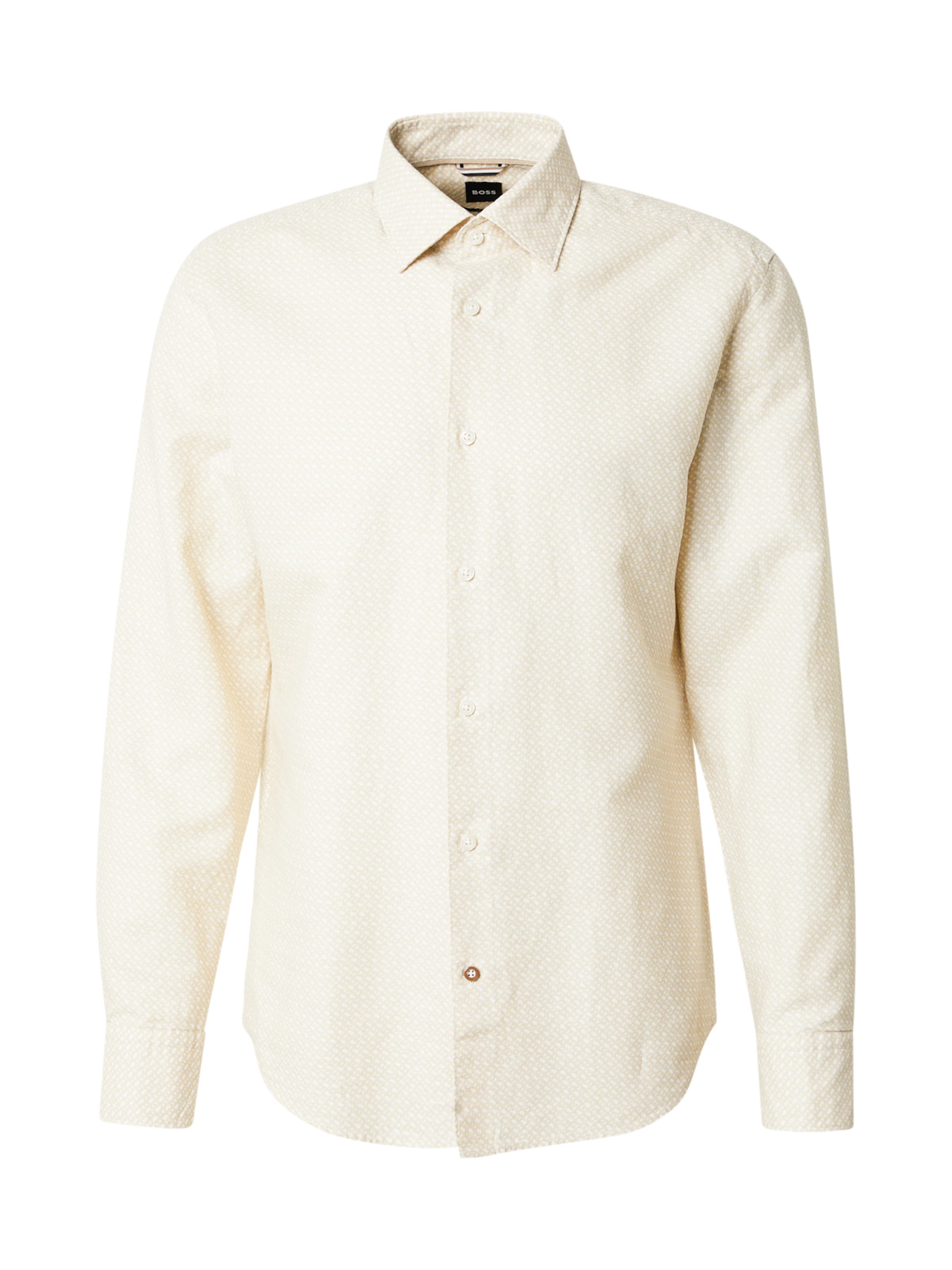 BOSS Klasický střih Košile 'HAL' – béžová: přední strana