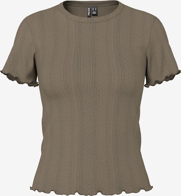 Maglietta di PIECES in marrone: frontale