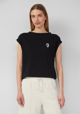T-shirt s.Oliver en noir : devant