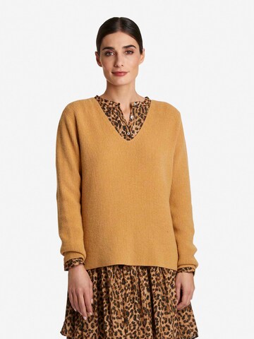 Pull-over Rich & Royal en marron : devant