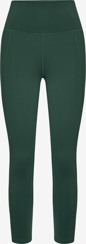 Girlfriend Collective Skinny Sportbroek in Groen: voorkant