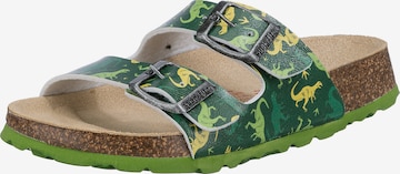 SUPERFIT Sandals & Slippers in Green: front