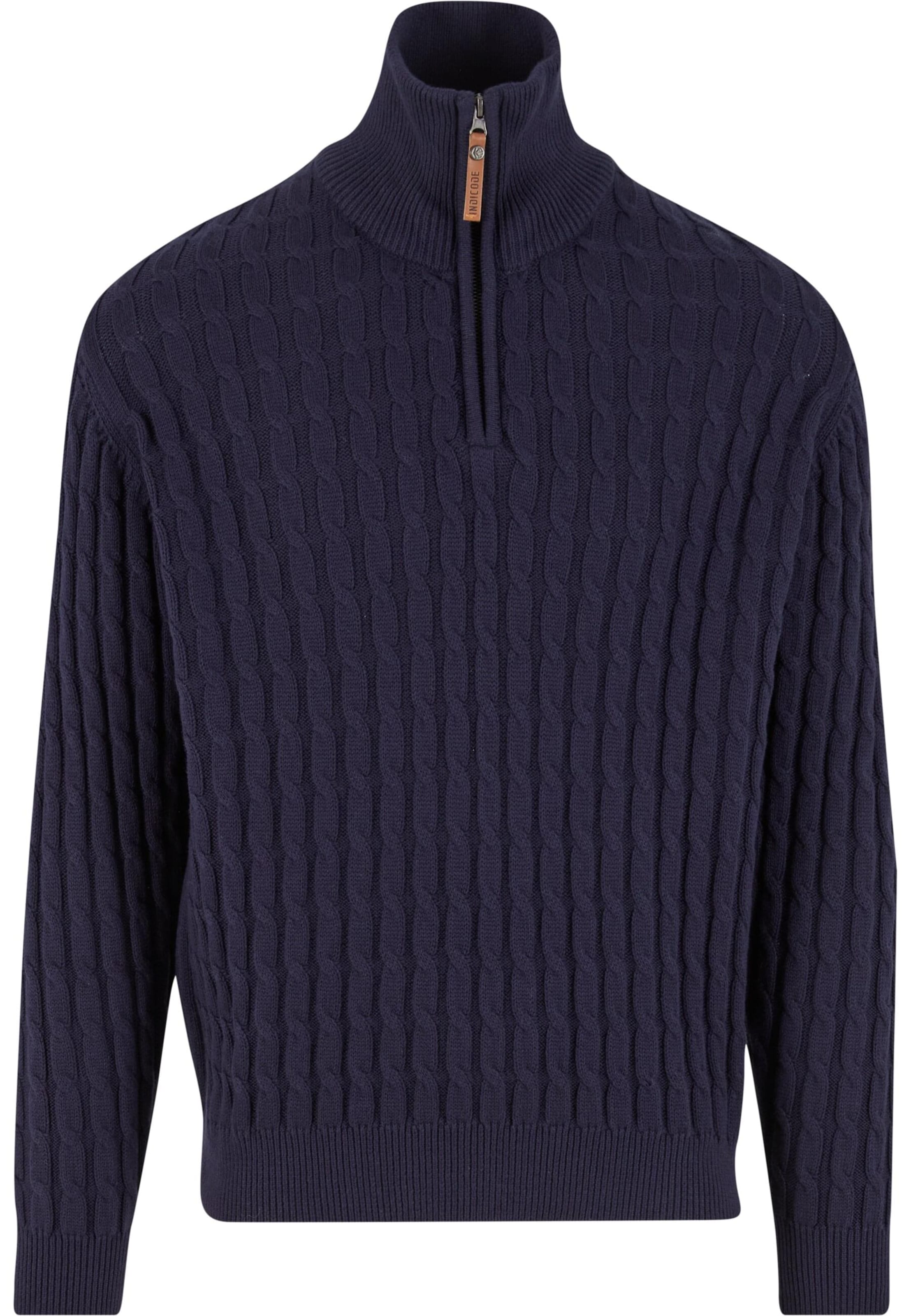 INDICODE JEANS Svetr 'Rufus' – modrá: přední strana