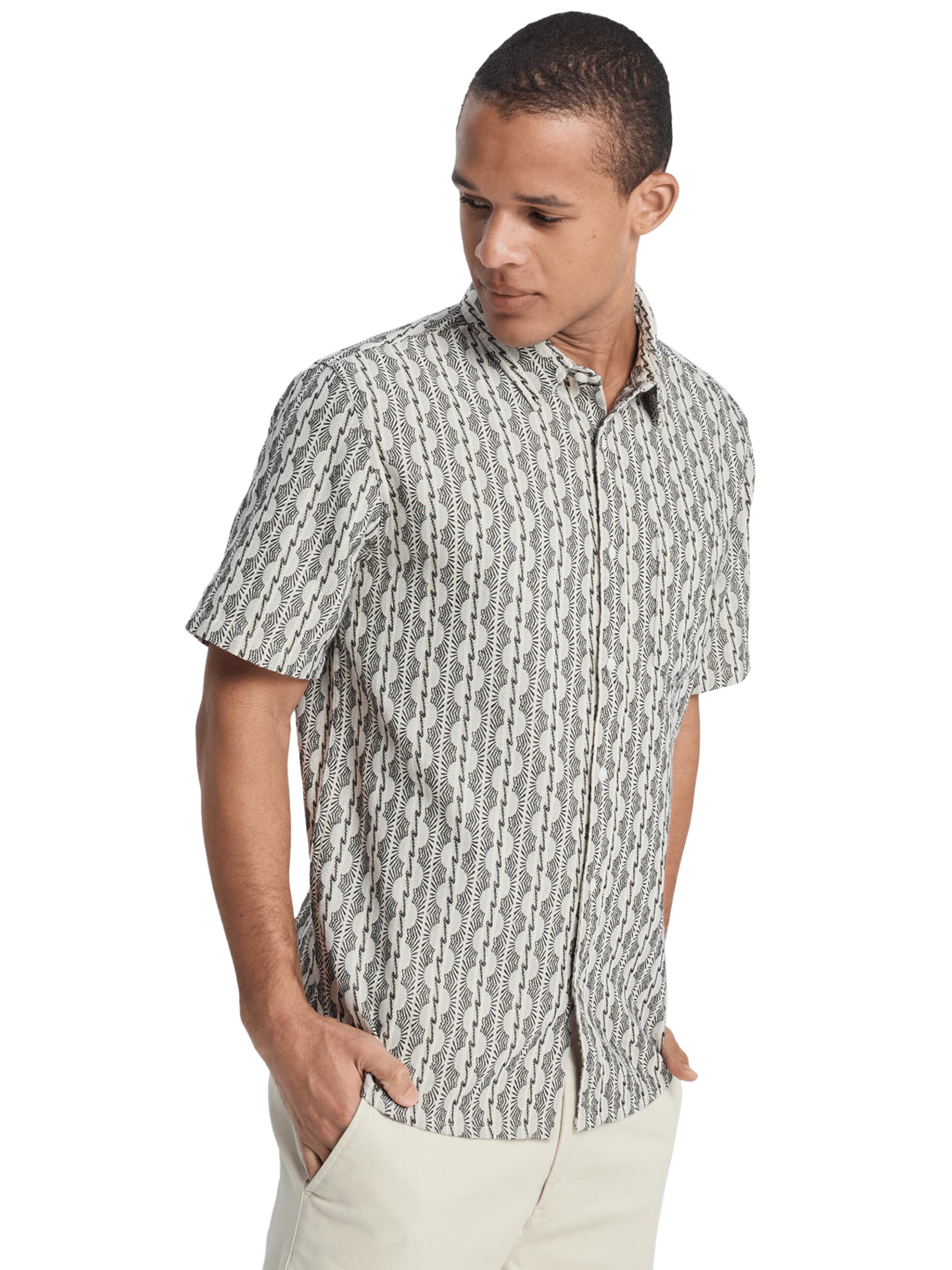 QUIKSILVER Regular fit Shirt 'Horizons' in Beige