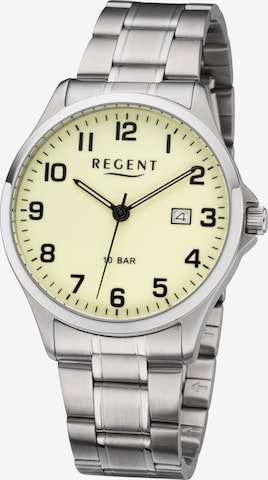 REGENT Analog Watch in Silver: front