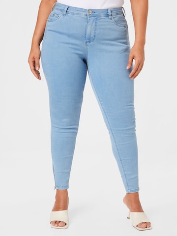 Zizzi Skinny Jeans 'Amy' in Blauw: voorkant