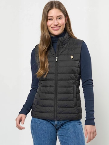 U.S. POLO ASSN. Vest ' UWVive ' in Black: front