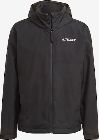 ADIDAS TERREX Outdoor jacket 'Multi Rain.Rdy Two-Layer Rain' in Black: front