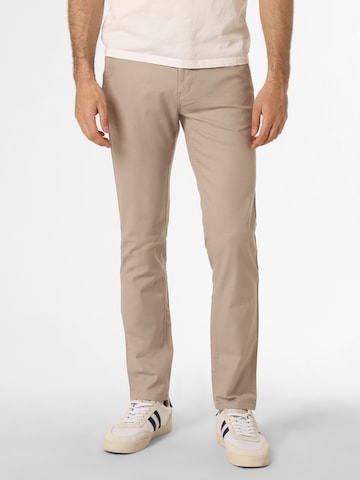 BOSS Orange Slimfit Chino in Beige: voorkant