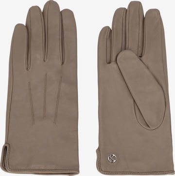 KESSLER Full Finger Gloves 'Carla' in Beige: front