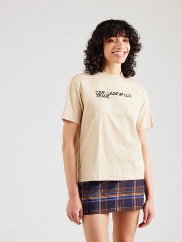 KARL LAGERFELD JEANS Shirts i beige: forside