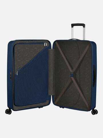 American Tourister Trolley 'REJOY SPINNER 77/28 TSA' in Blauw