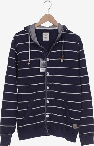 TOM TAILOR Sweatshirt & Zip-Up Hoodie in L in Blue: front