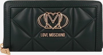 Portamonete di Love Moschino in verde: frontale