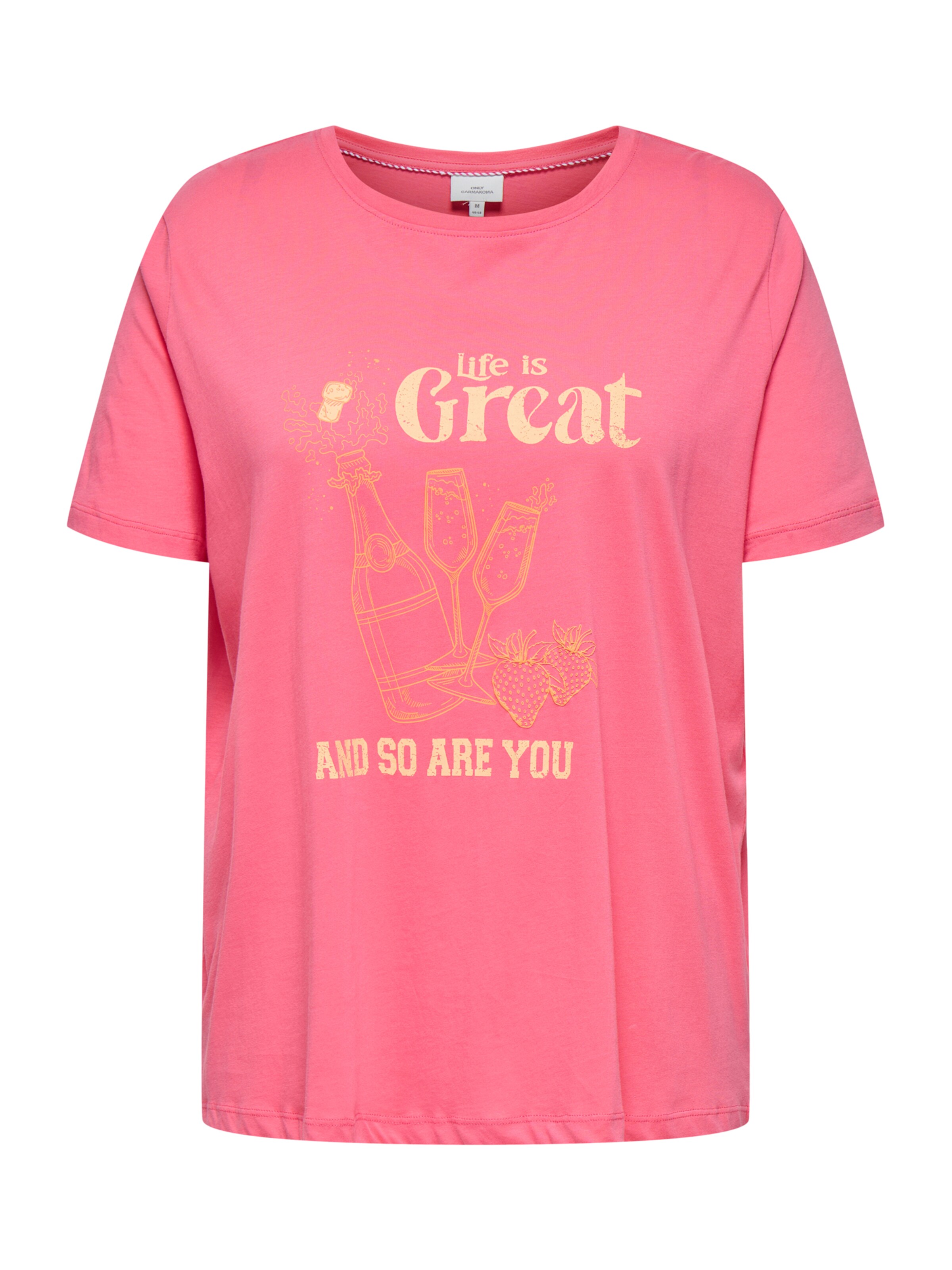 ONLY Carmakoma Shirt 'CARRASE' in Pink: front