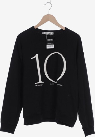 10Days Sweatshirt & Zip-Up Hoodie in L in Black: front