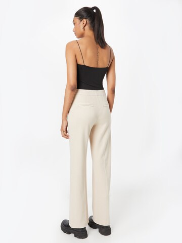 MAC Wide Leg Bundfaltenhose 'Chiara' in Beige