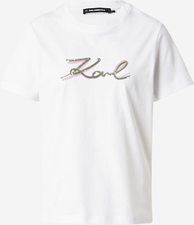 Karl Lagerfeld Paita värissä vihreä / vaalea pinkki / valkoinen, Tuotenäkymä