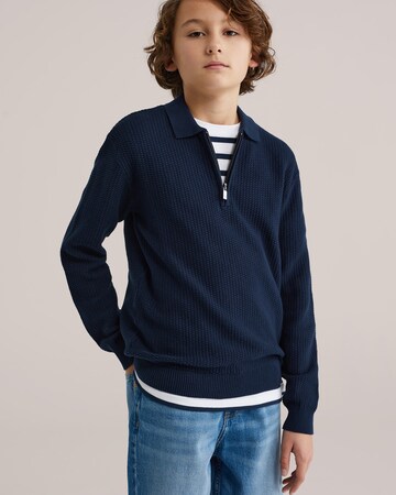 WE Fashion Svetr – modrá: přední strana