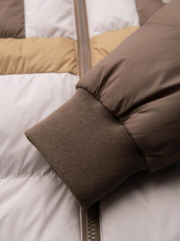 Ombre Winterjas in Beige