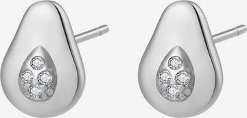 Hey Happiness - Pendientes 'Avocado Joy' en plata: frente
