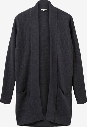 TOM TAILOR Knit Cardigan in Grey: front