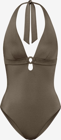 TRIUMPH Badeanzug '  Wow Midnight Swim ' in Braun: Vorderseite