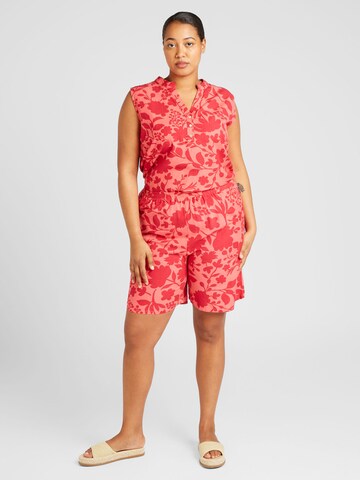 ONLY Carmakoma Regular Trousers 'Uranus' in Pink
