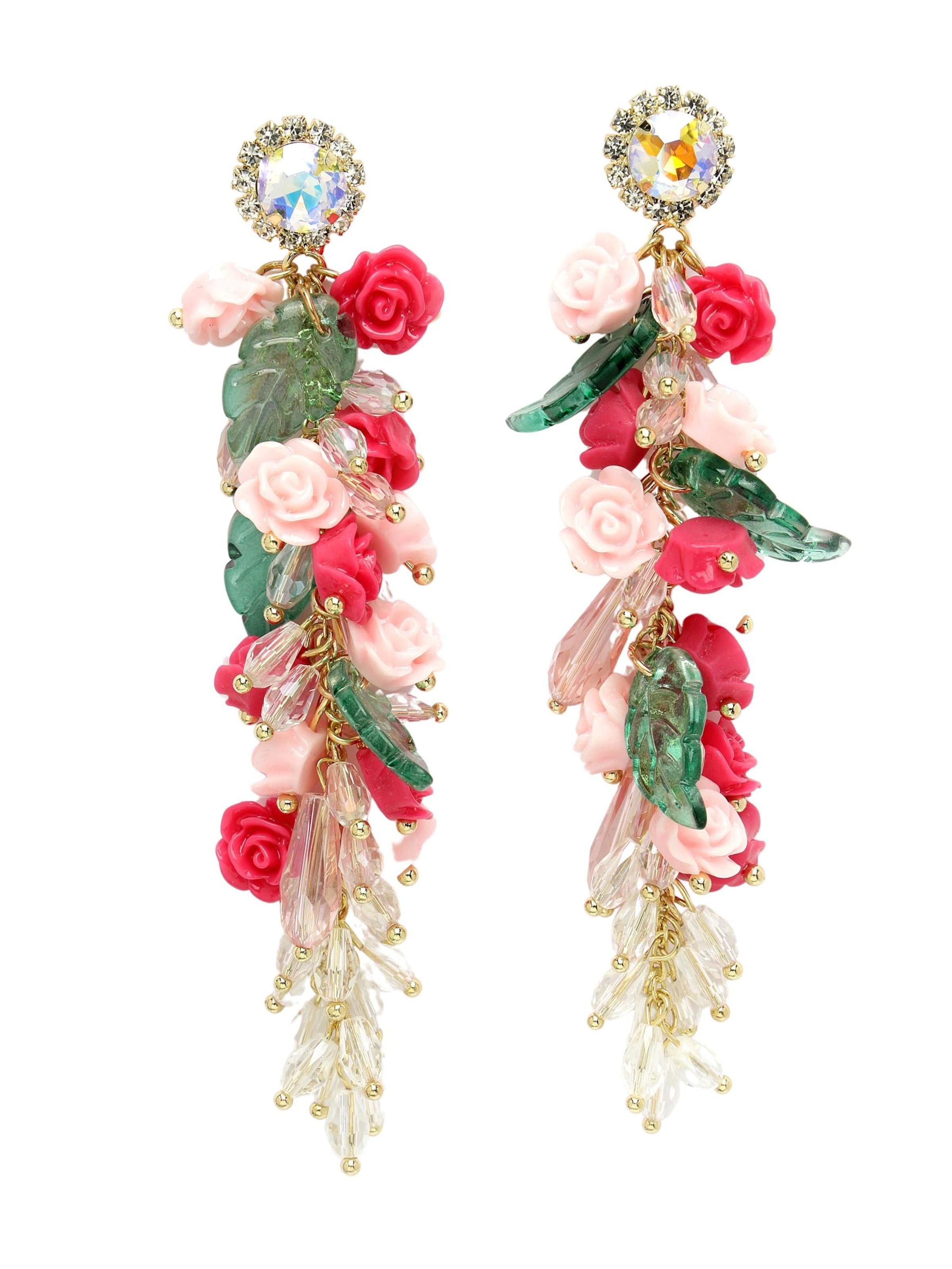 AVANT-GARDE PARIS Earrings 'Opheliana' in Pink: front