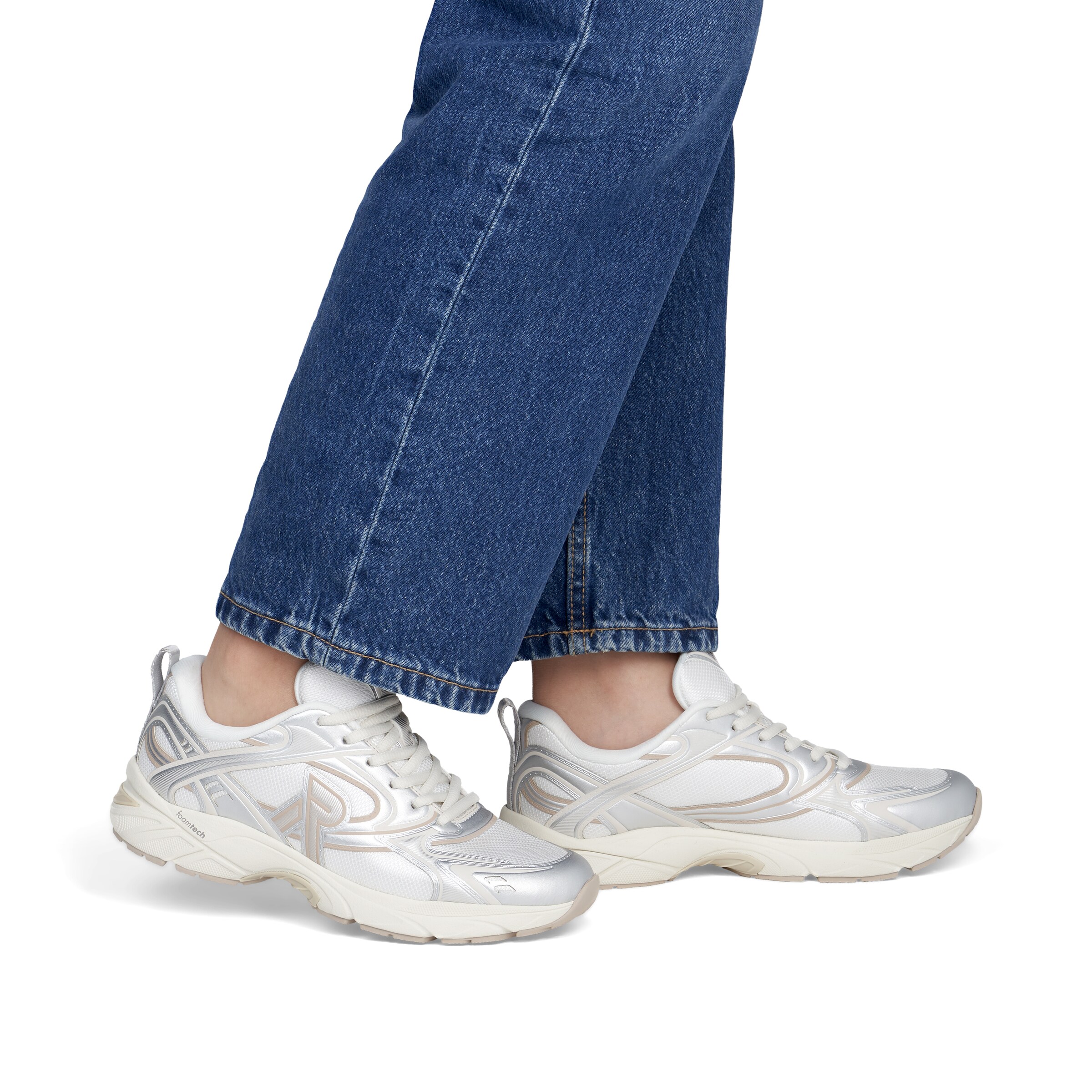 Baskets basses 'Camden' Rieker en blanc