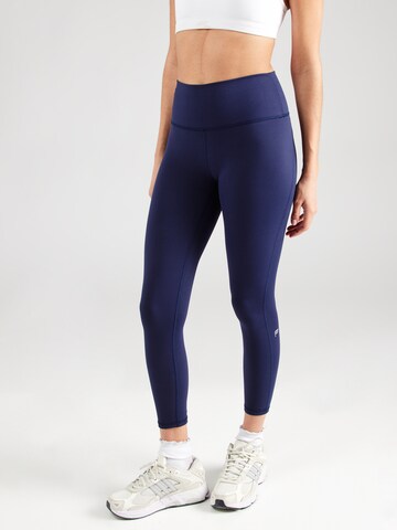 Fabletics Skinny Sportbroek 'DEFINE' in Blauw: voorkant