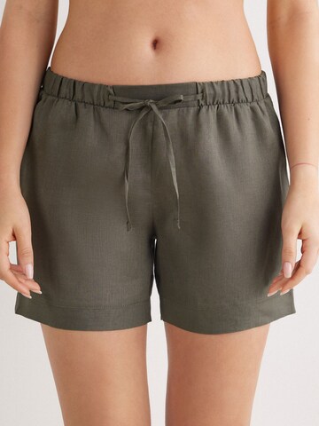 INTIMISSIMI Regular Pants in Green: front