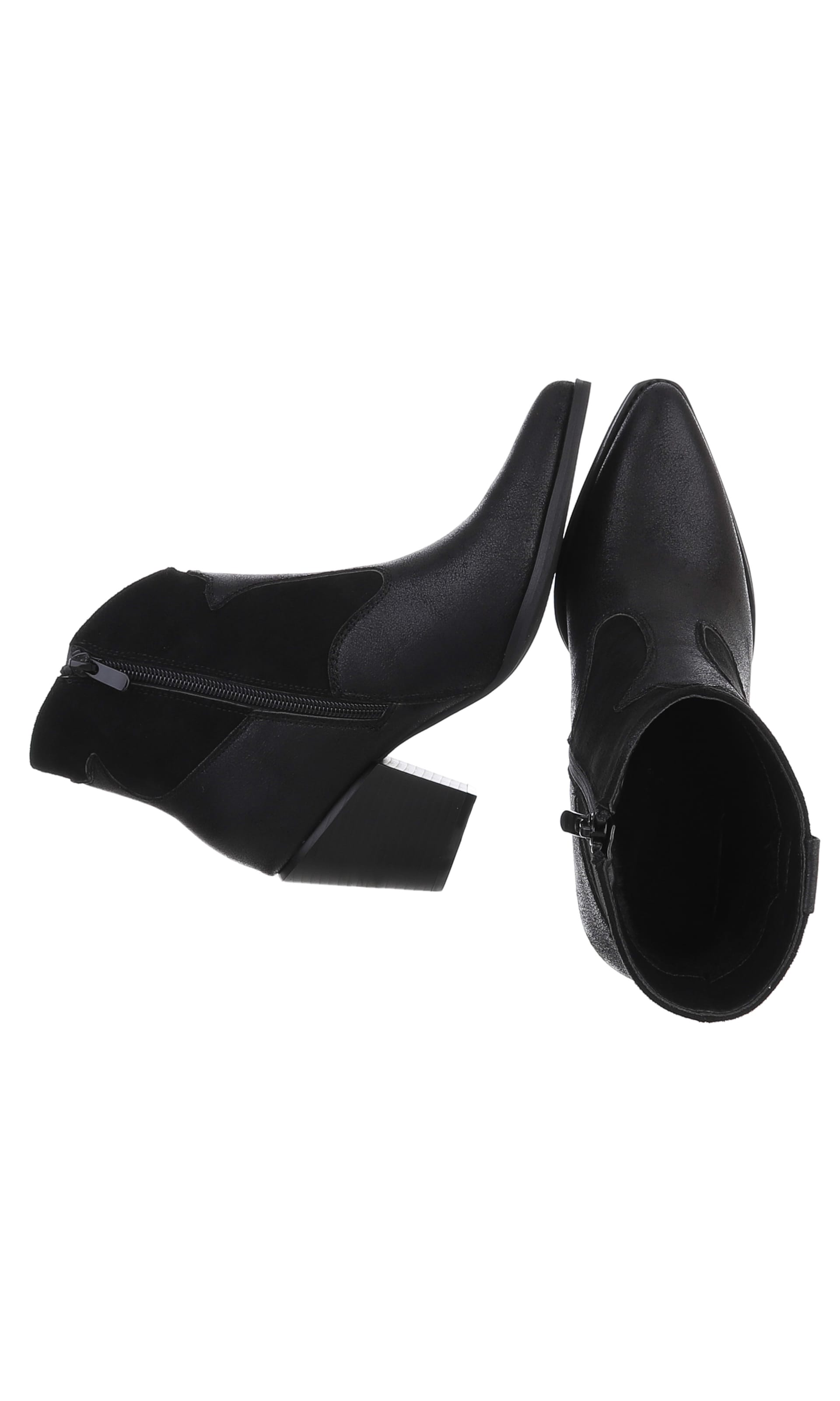 Ital-Design Cowboystiefel in Schwarz