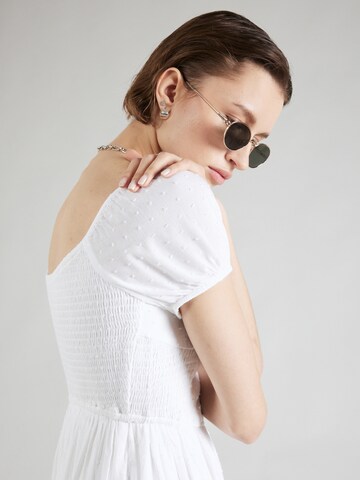 HOLLISTER - Vestido de verano 'SOFIA FRANCHISE' en blanco